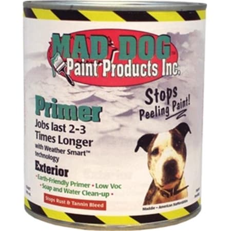 Mad Dog Paint Products Mad Dog Paint Products MDP025 1 qt. Clear Exterior Primer Stops Peeling Rust & Tannin - Translucent Green 678236100278
